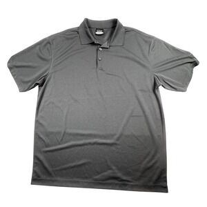 Nike Golf Dri Fit Polo Shirt Mens XL Gray Charcoal Performance Athletic Preppy